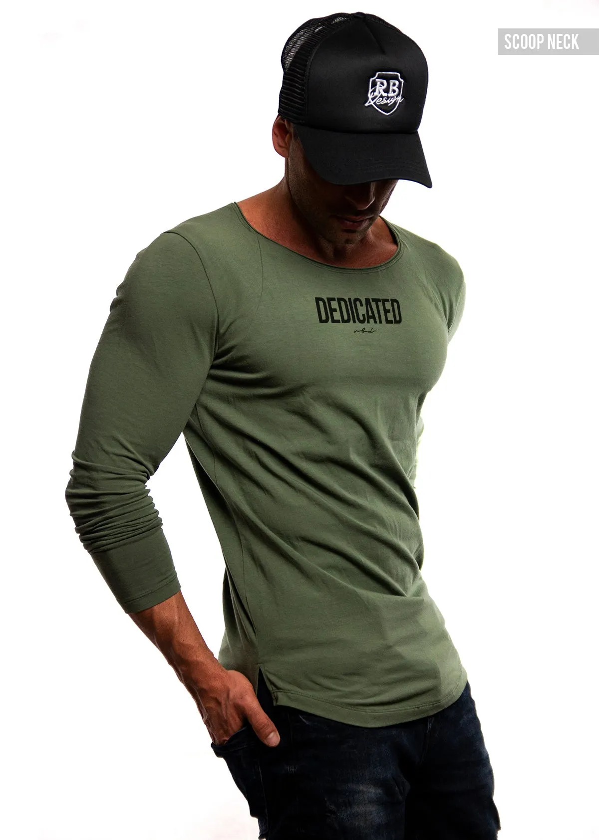 Mens Long Sleeve T-shirt "Dedicated" MD972