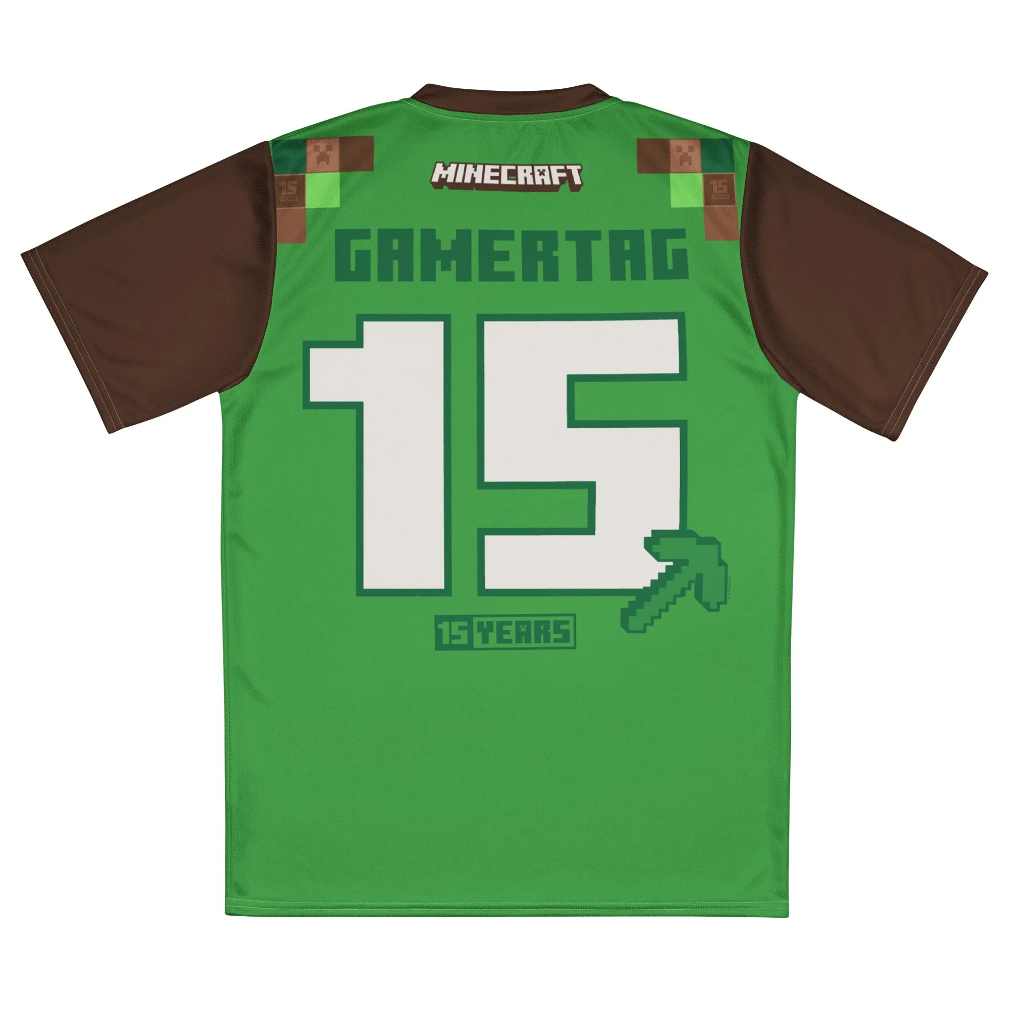 Minecraft 15th Anniversary Personalized Adult Jersey