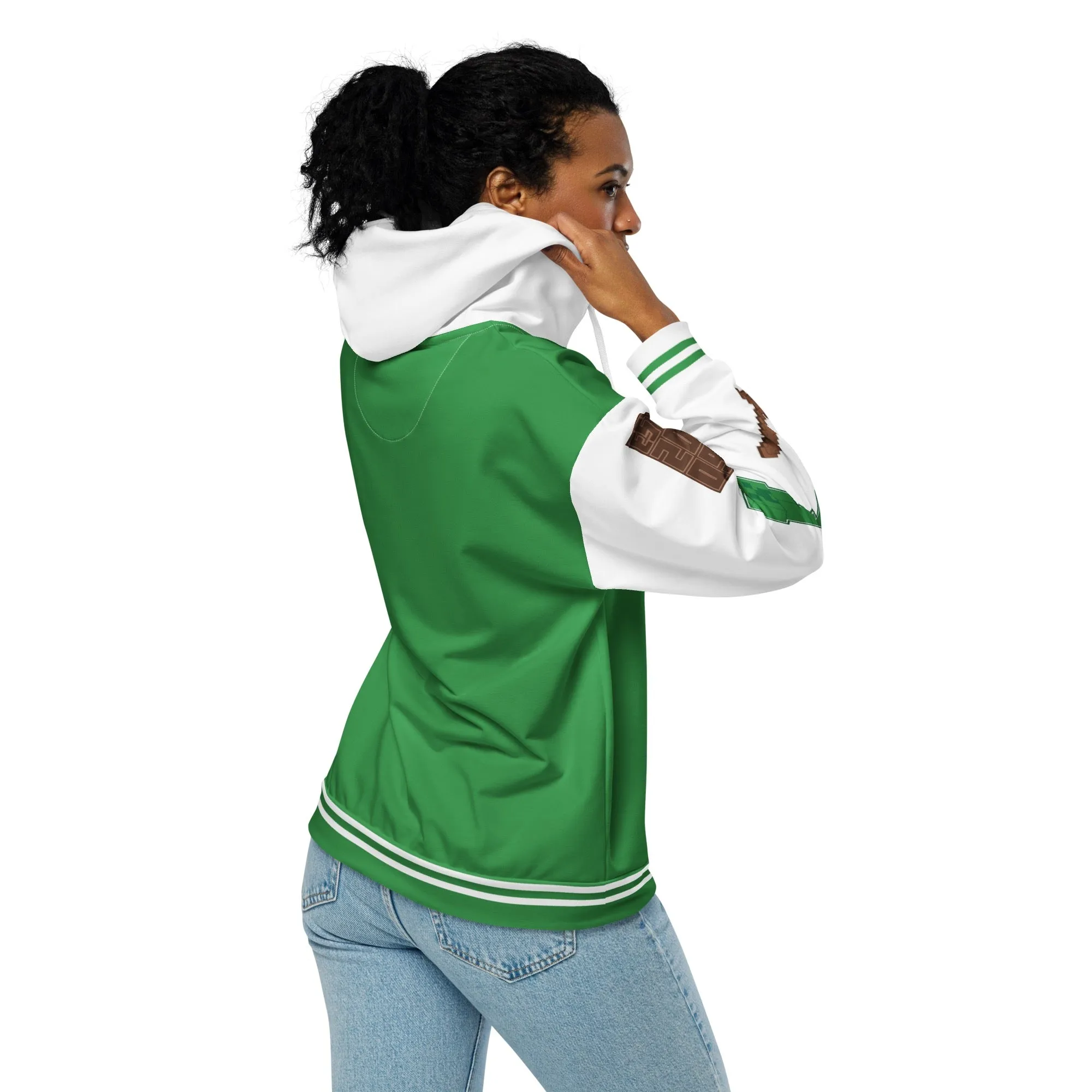 Minecraft 15th Anniversary Varsity Adult Zip-Up