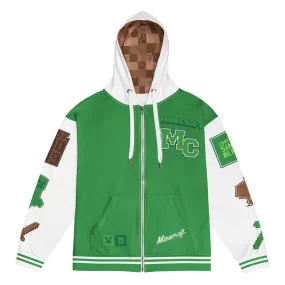 Minecraft 15th Anniversary Varsity Adult Zip-Up