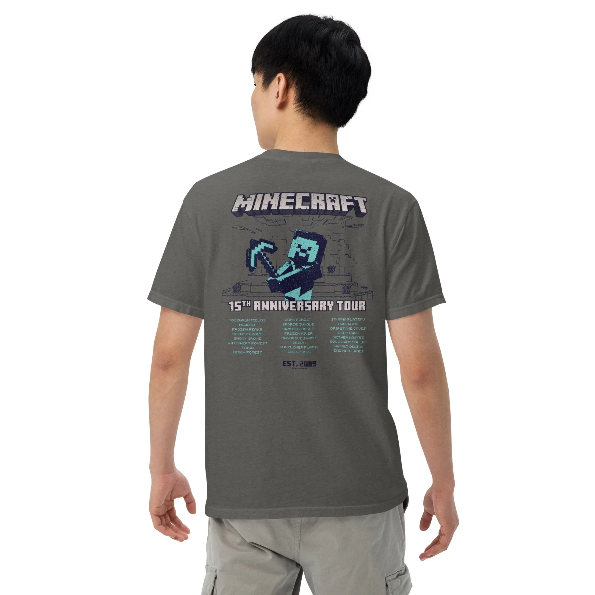 Minecraft 15th Anniversary Vintage Tour T-Shirt