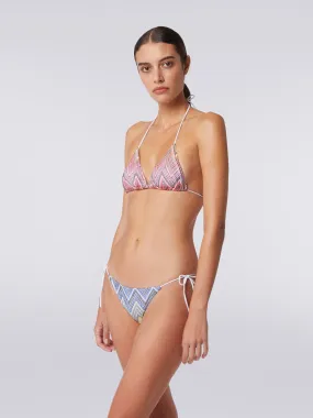 Missoni-Zigzag Triangle Bikini Set