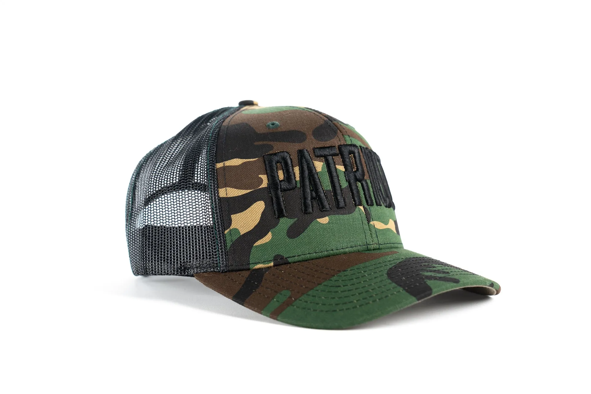 Patriot Hat - Camo Black Mesh