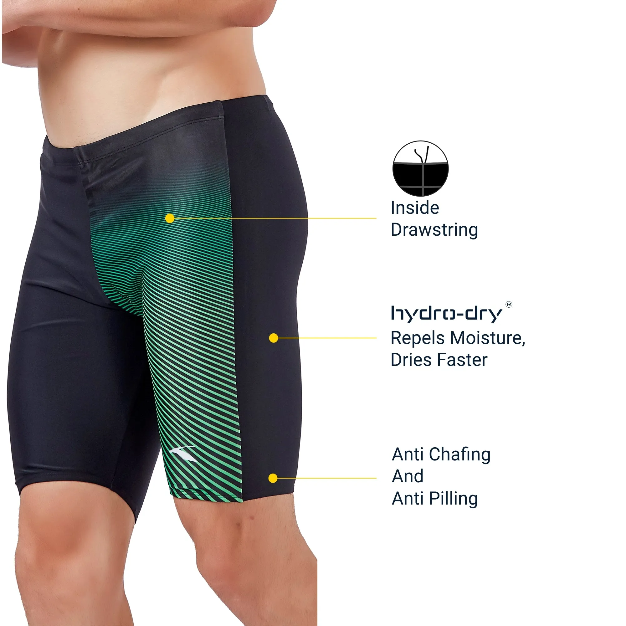 Power Lane Men's JAMMER  (Sun Protected and Chlorine Tested)