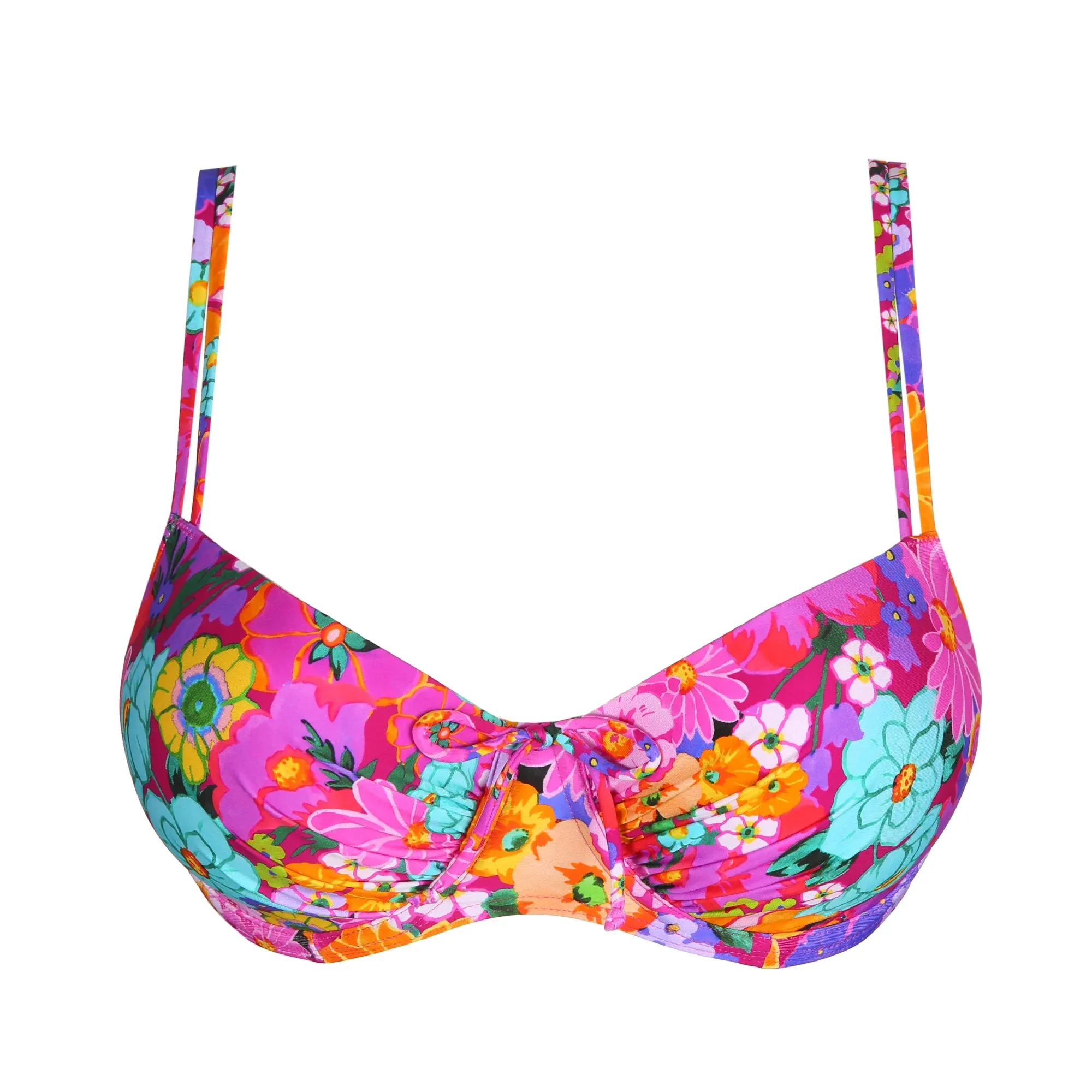 Prima Donna Padded Balcony Bikini Top-Najac-Floral