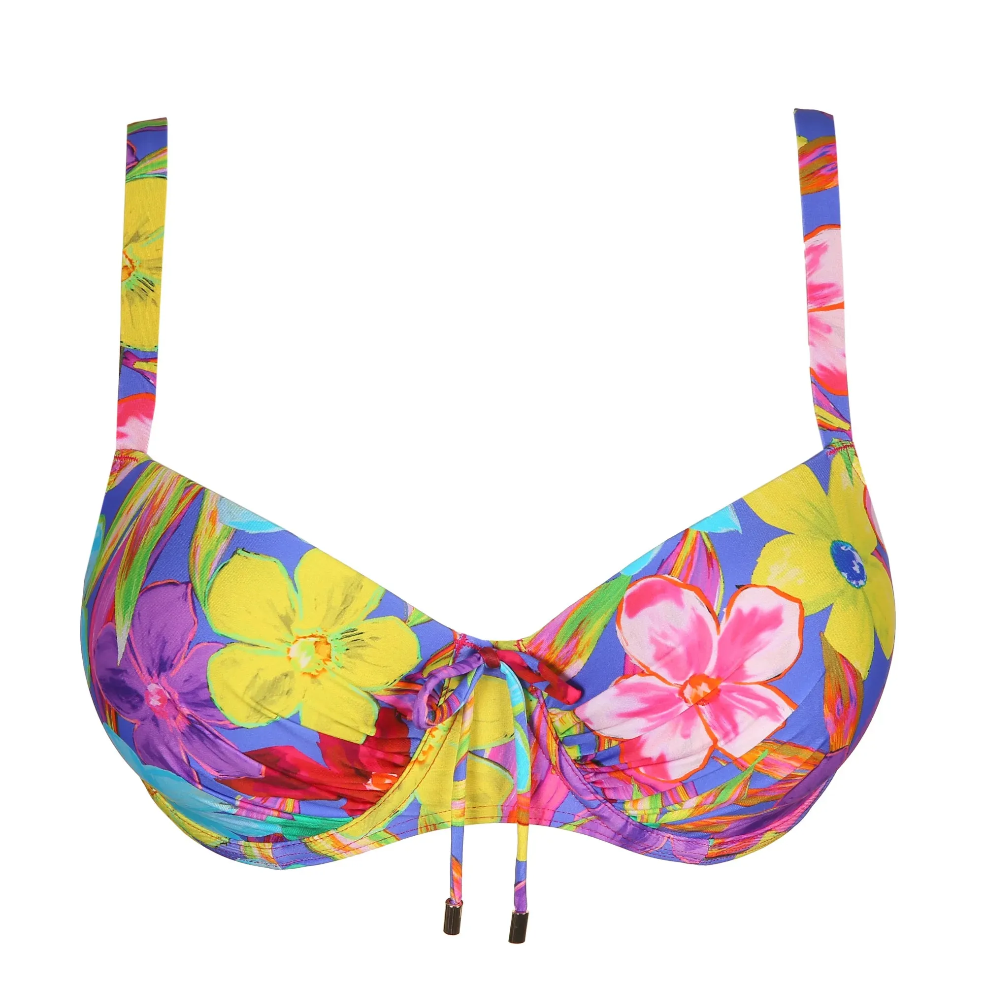 Prima Donna Padded Balcony Bikini Top-Sazan-Blue Bloom