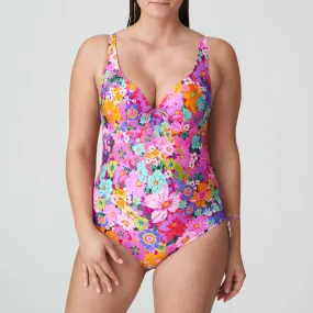 Prima Donna Plunge Swimsuit-Najac-Floral