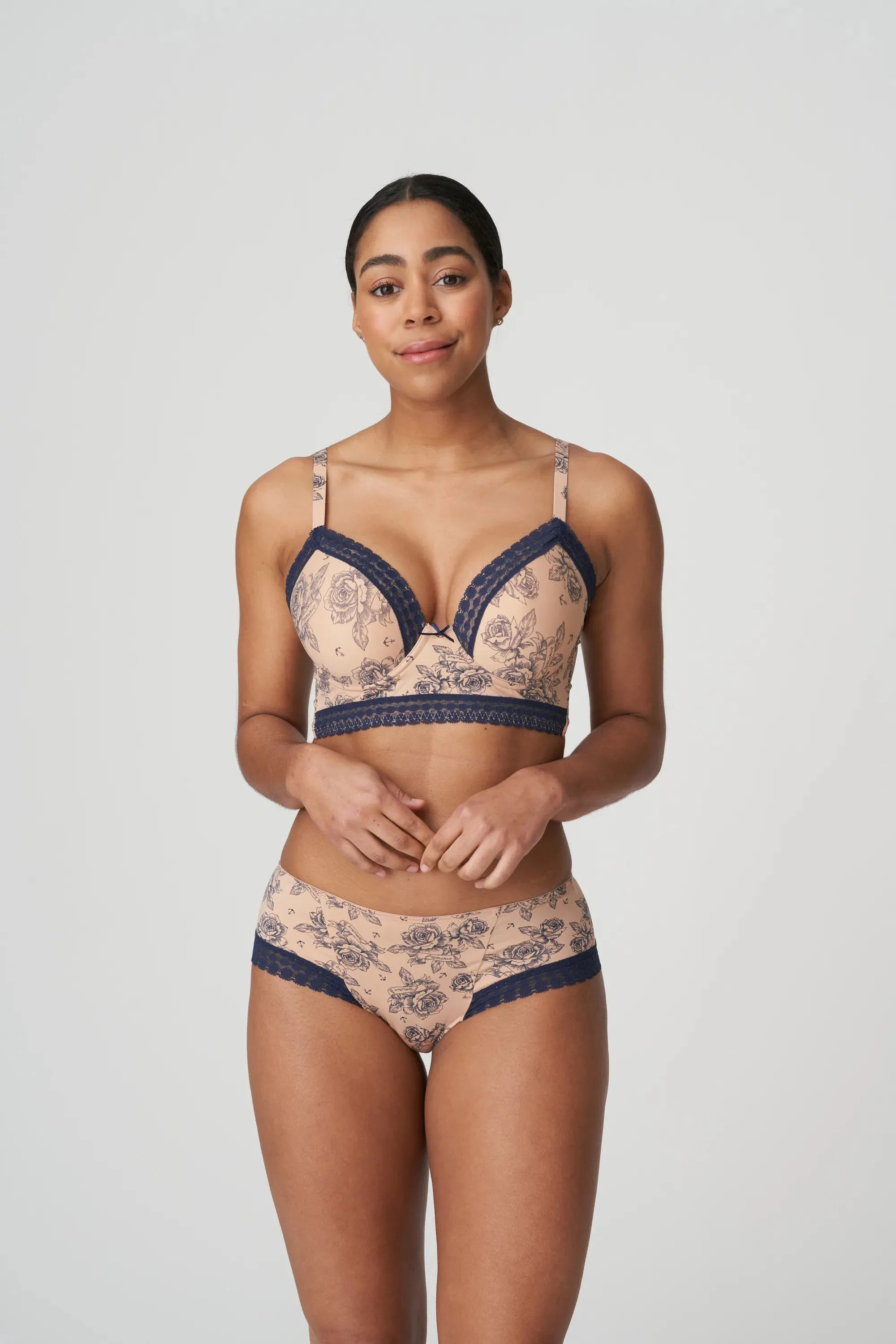 Prima Donna Twist Padded Plunge Bra-Matama-Light Tan