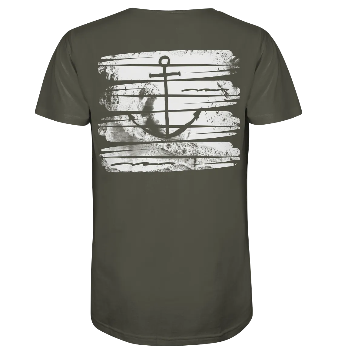 "Anchor Ocean Splash Backtail" - Herren Premium Organic Shirt