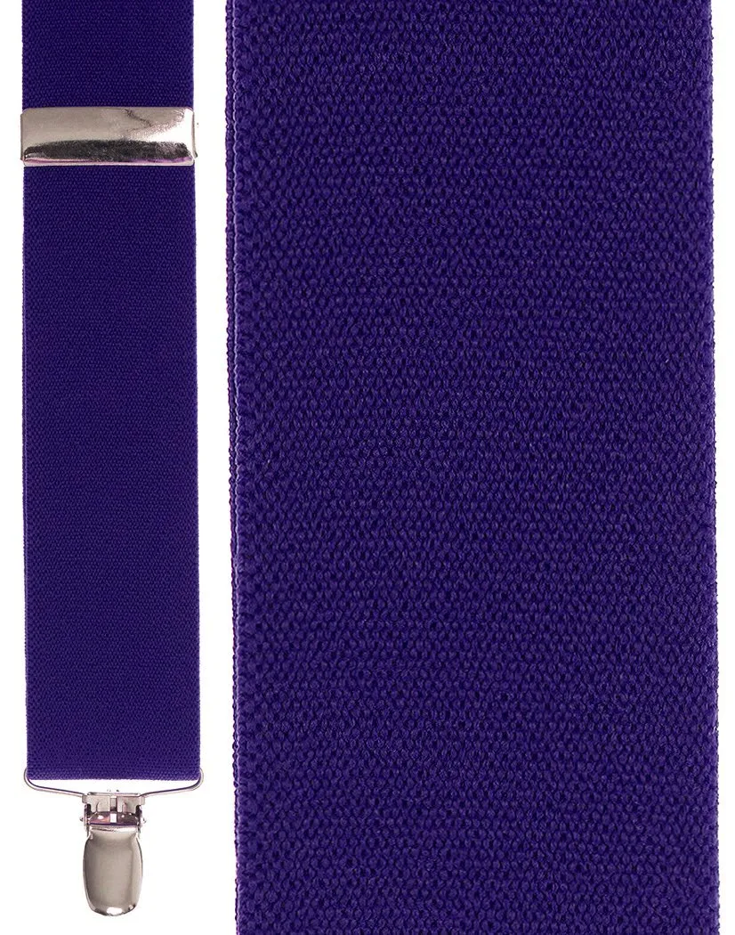 "Dark Purple Bostonian" Suspenders