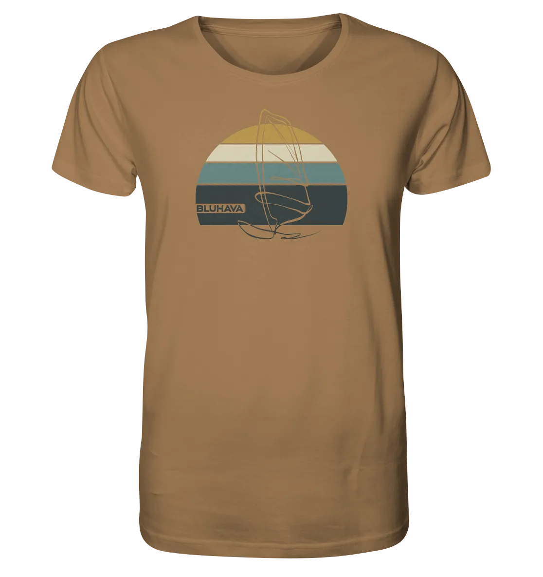 "Sunset WindsurflIiner" - Herren Premium Organic Shirt