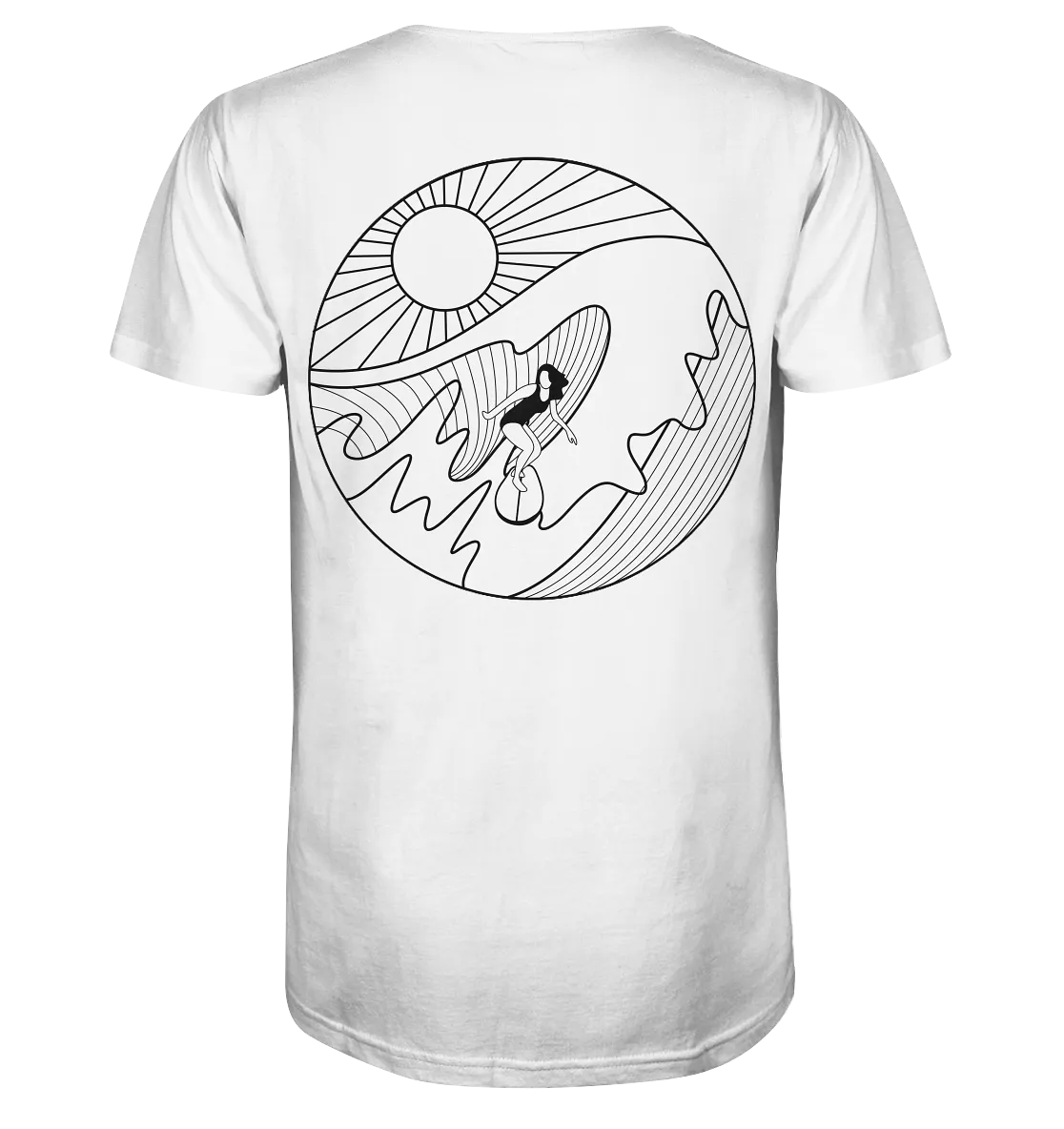 "Wavin Moment Backtail" - Herren Premium Organic Shirt