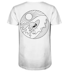 "Wavin Moment Backtail" - Herren Premium Organic Shirt