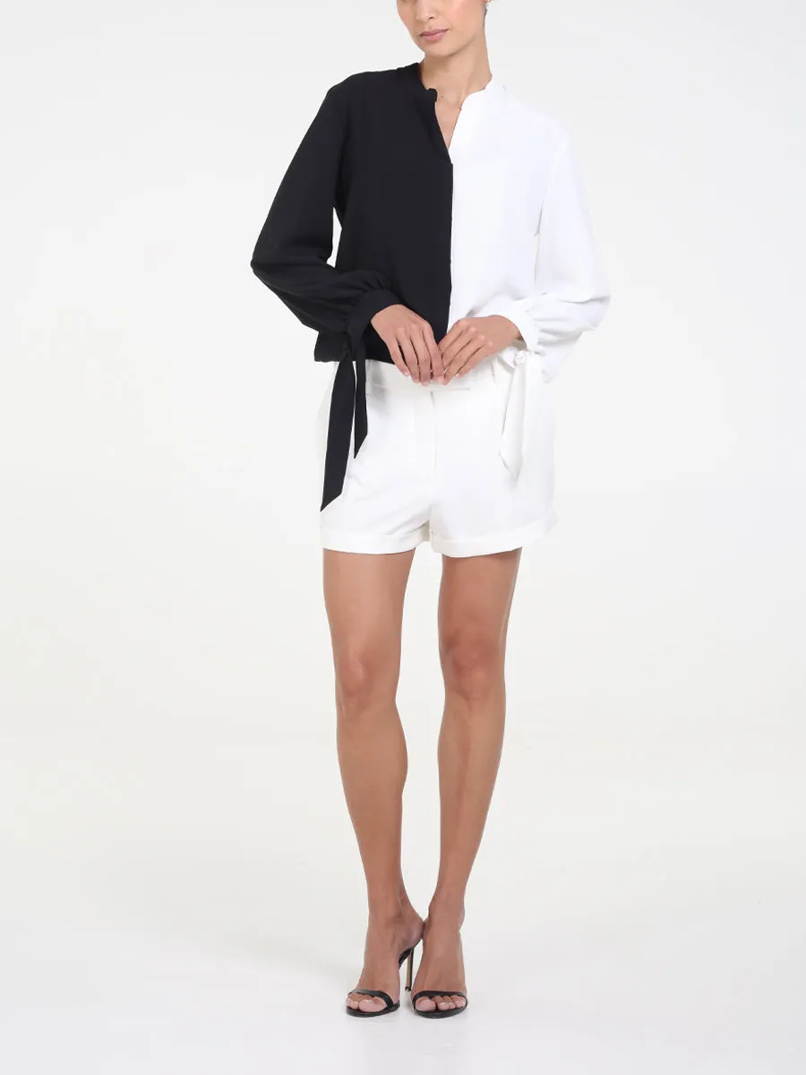 RAQUEL OROZCO Briana Blouse - Black and White