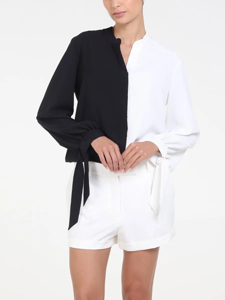 RAQUEL OROZCO Briana Blouse - Black and White