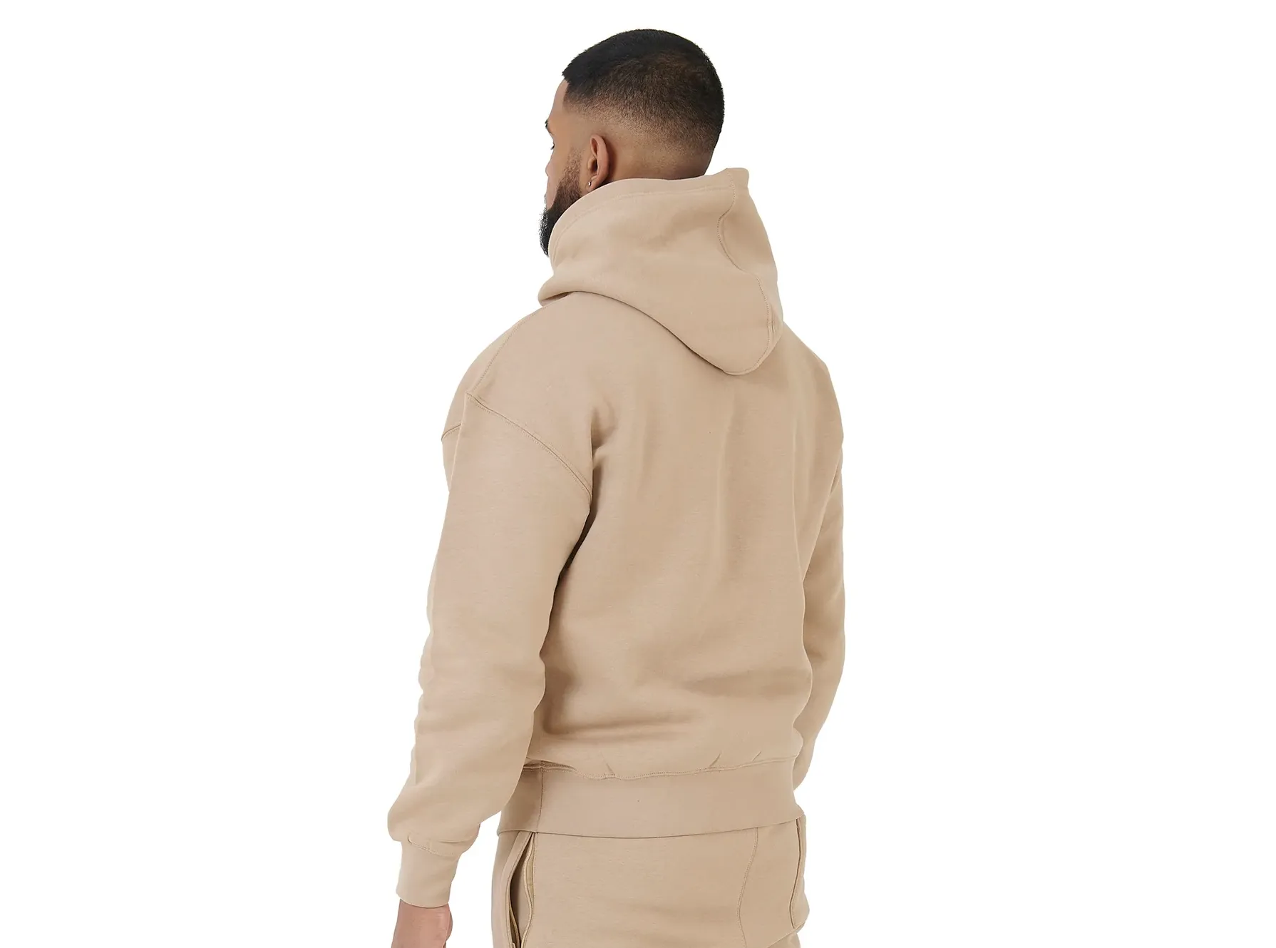 Shark Graphic Beige Hoodie