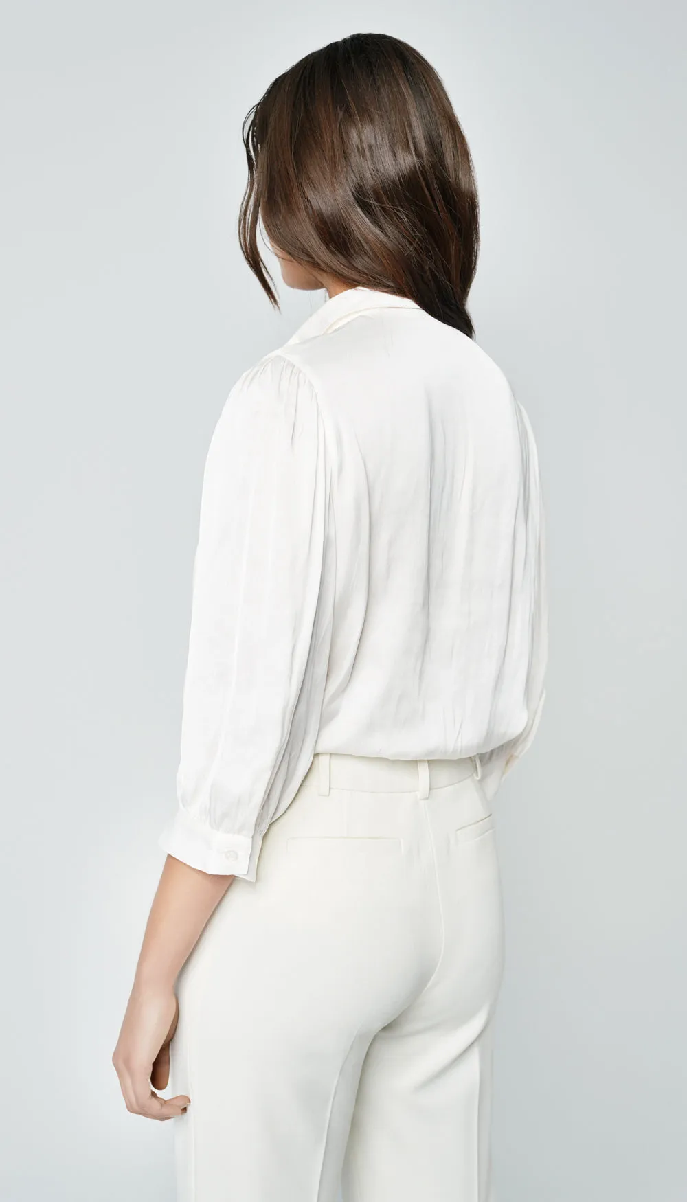 Shirred Pocket Blouse