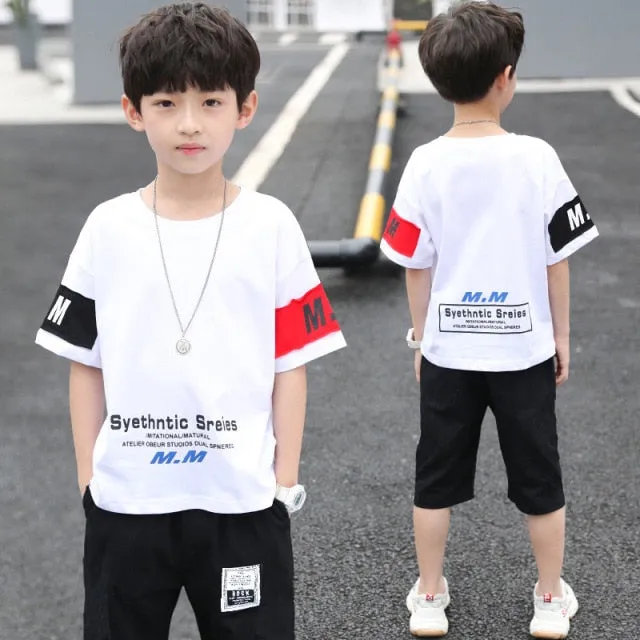 Short Sleeve Two Pieces Pants Set