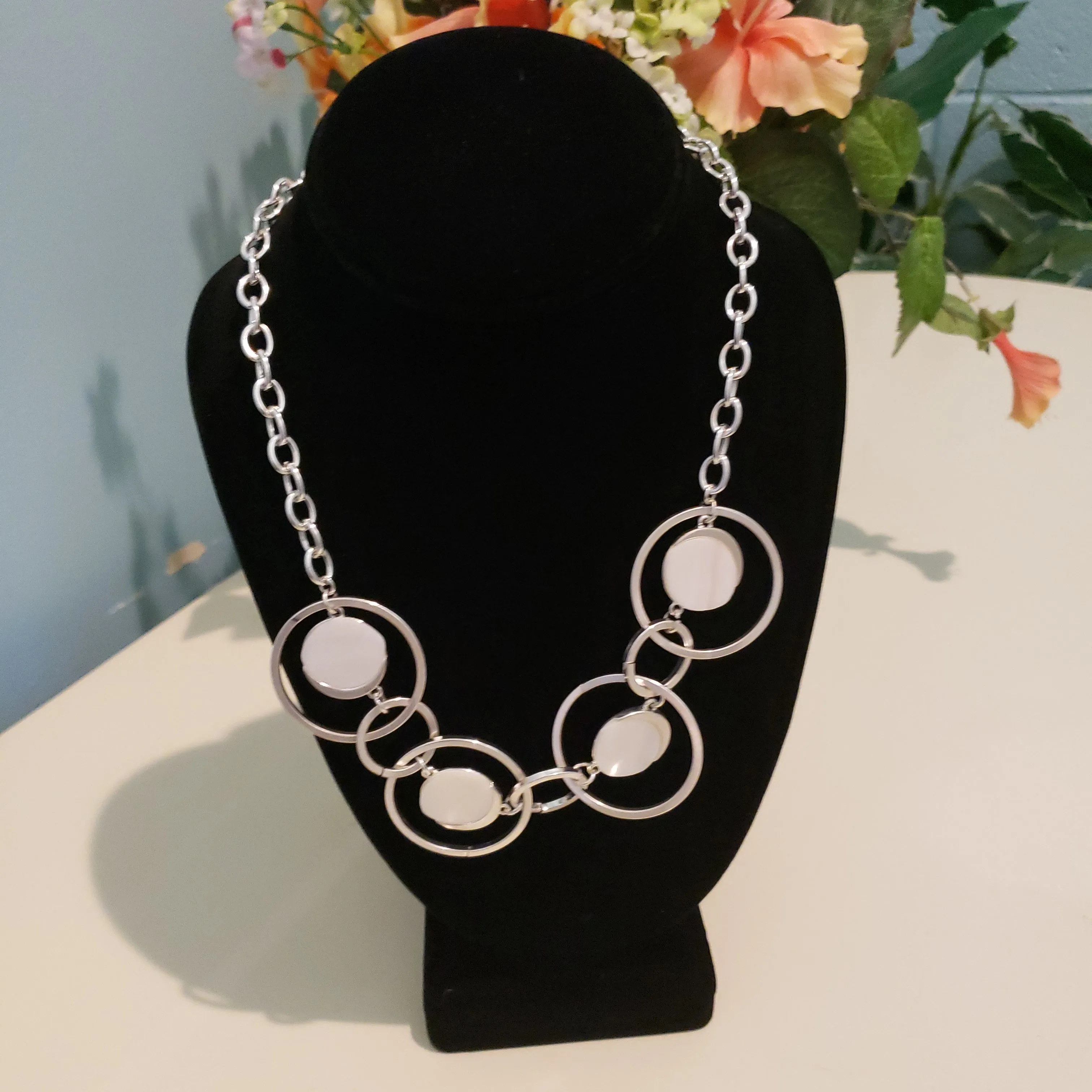 Simply Noelle Metal Multi Ring Necklace