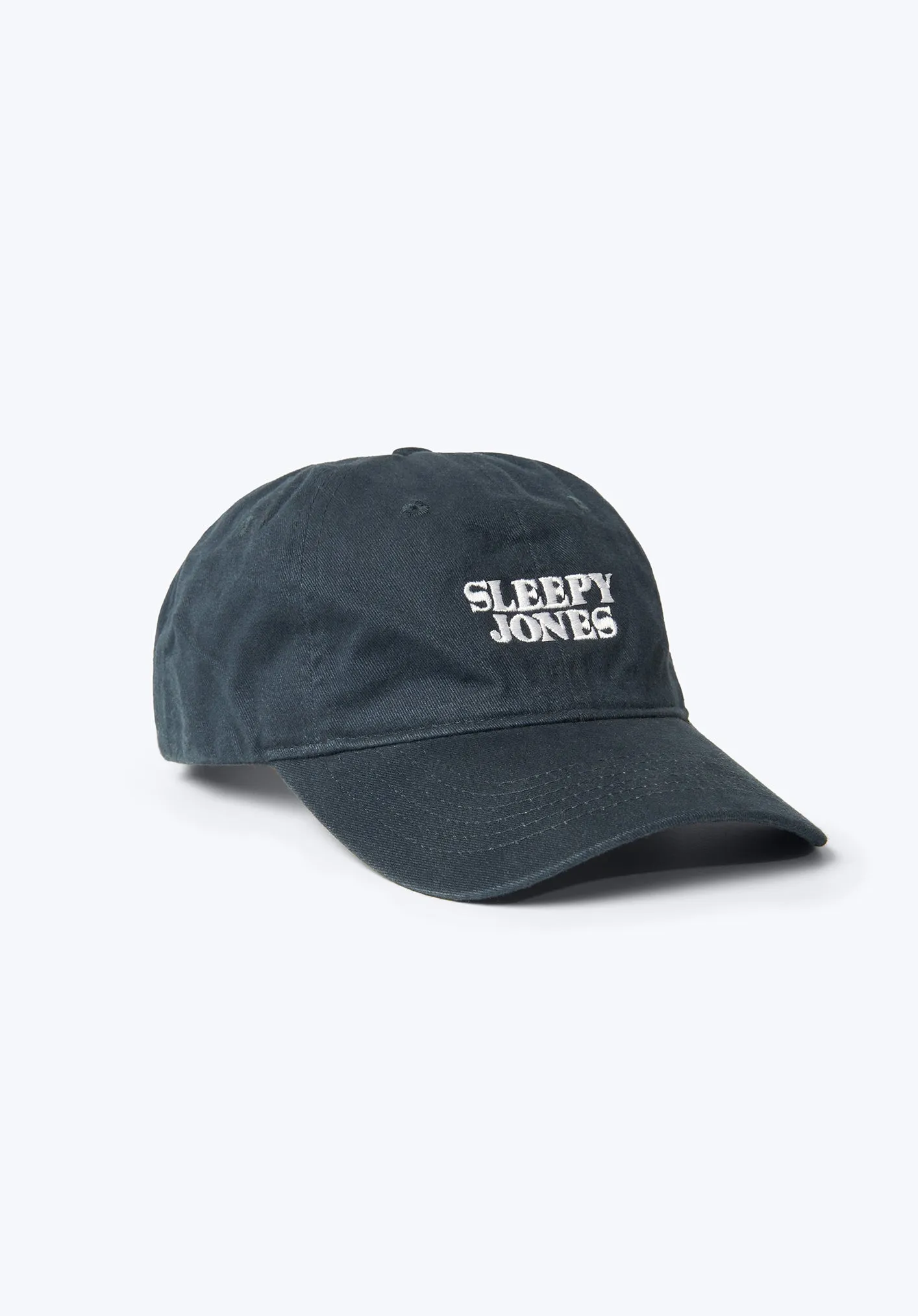 Sleepy Jones Logo Baseball Hat in Navy