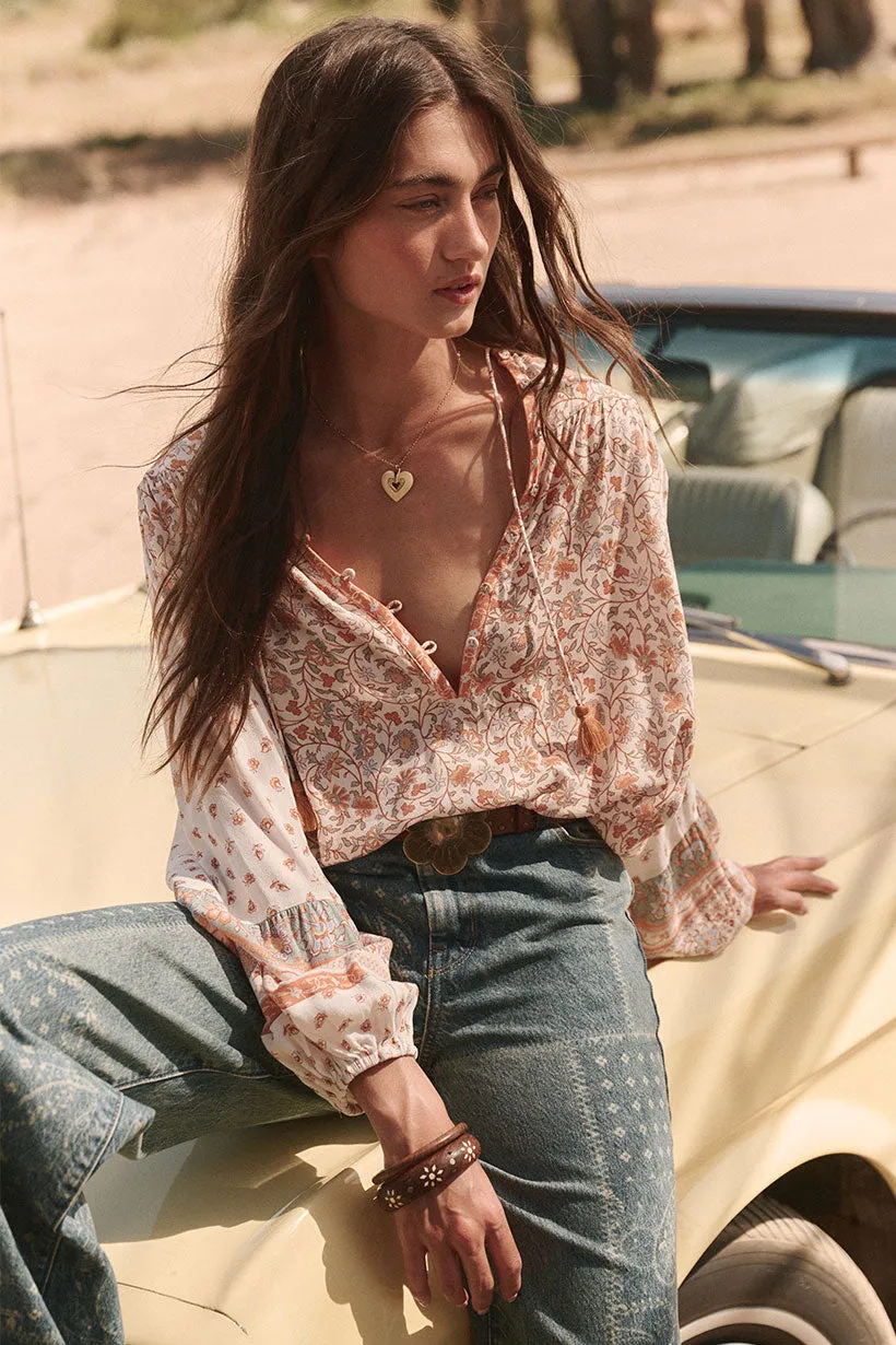 Spell Sunshine Bandit Blouse - Desert Sage