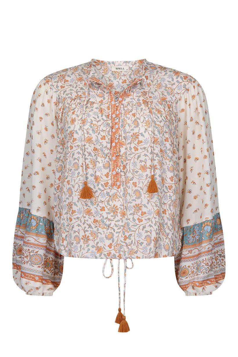 Spell Sunshine Bandit Blouse - Desert Sage