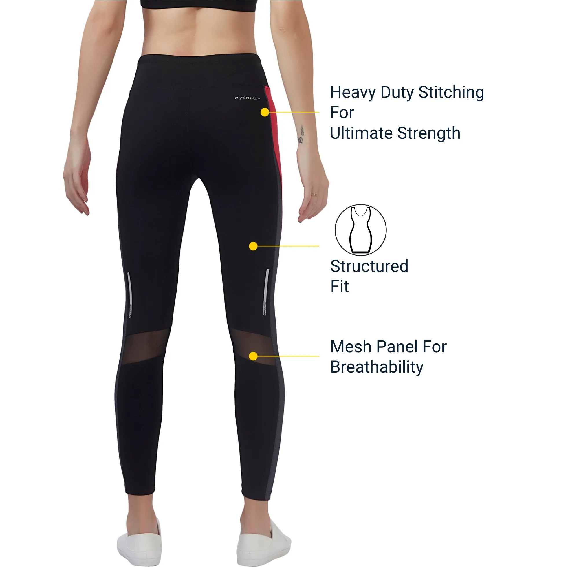 The Boost Women LEGGING (High Rise Waistband with hydro-dry Tech)