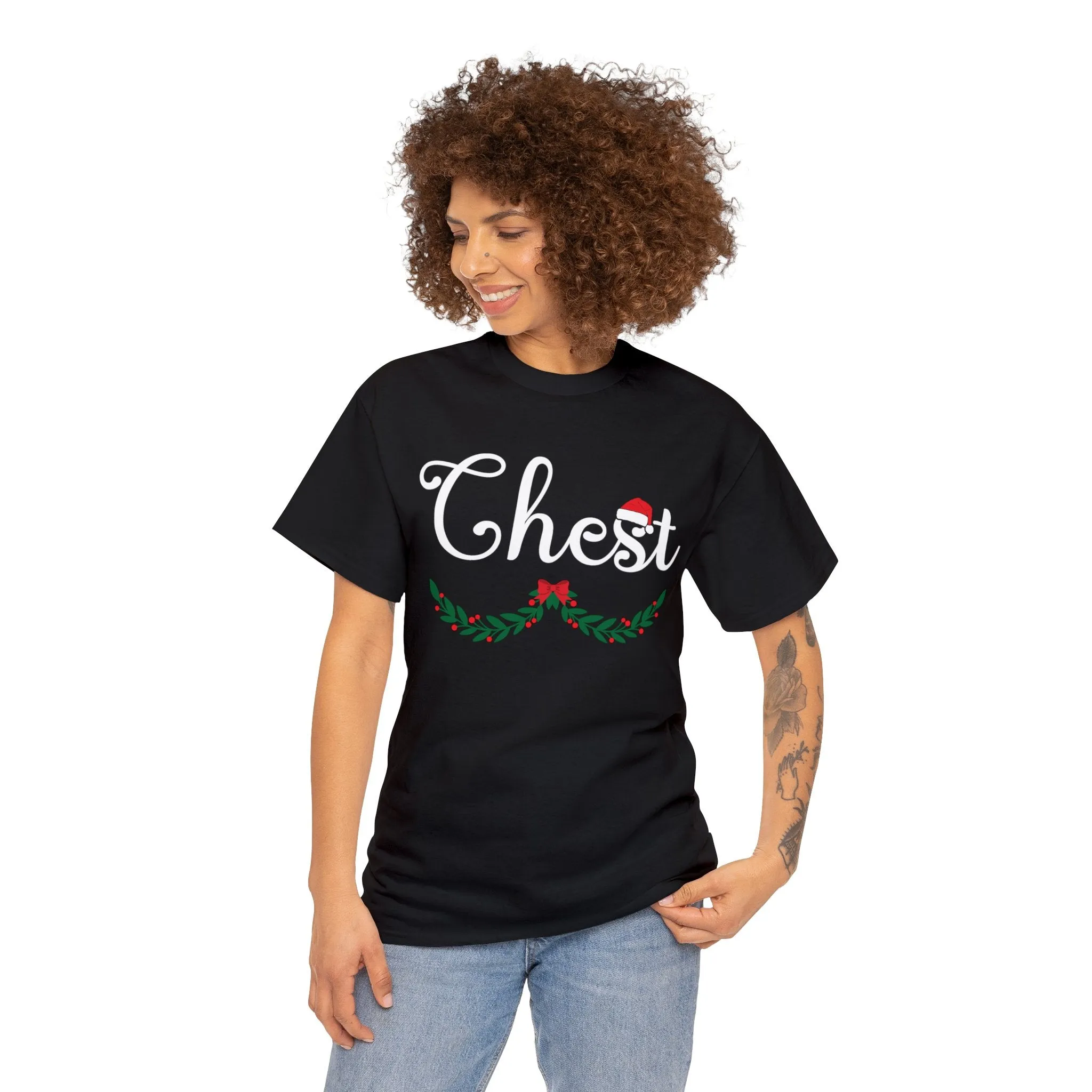 Unwrap the Cheer: Festive Chest Christmas Shirt