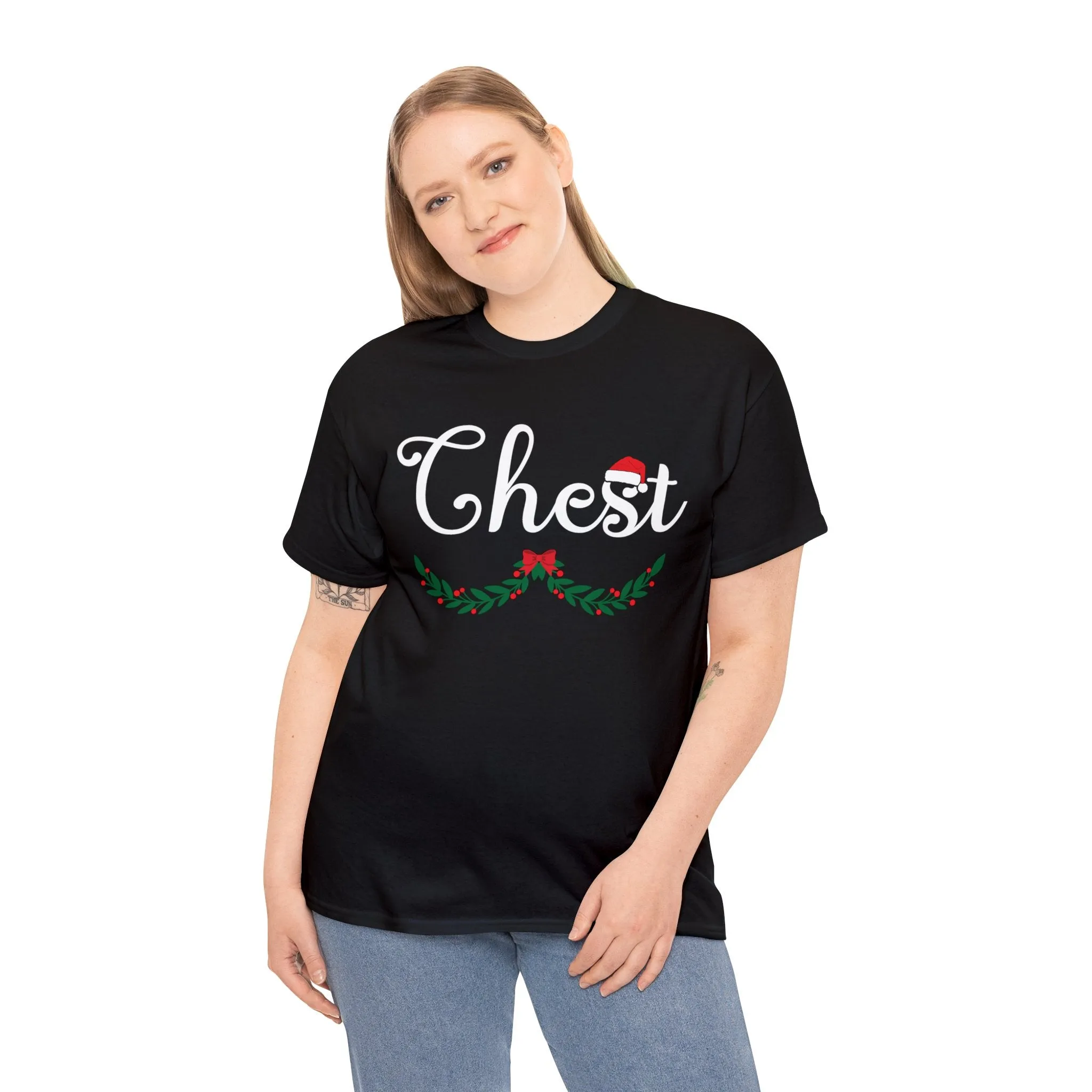 Unwrap the Cheer: Festive Chest Christmas Shirt