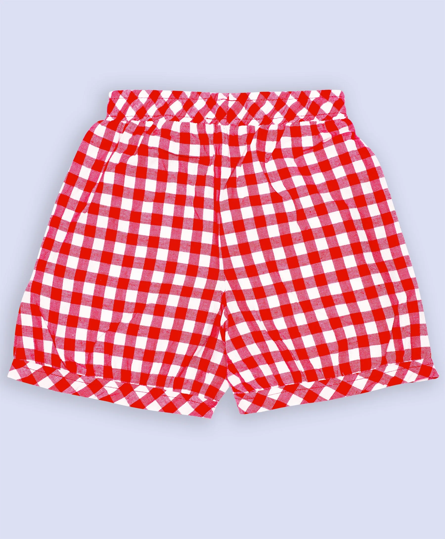 Ventra Ginghan Shorts Set