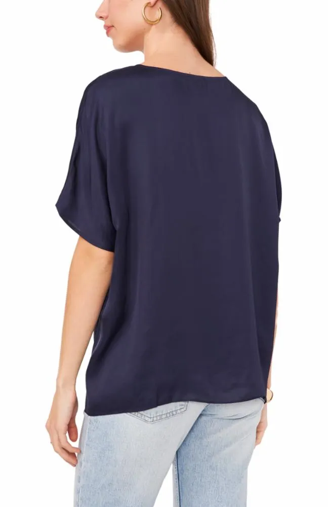 Vince Camuto Apparel DOLMAN T SHIRT BLOUSE V407/CLASSIC NAVY