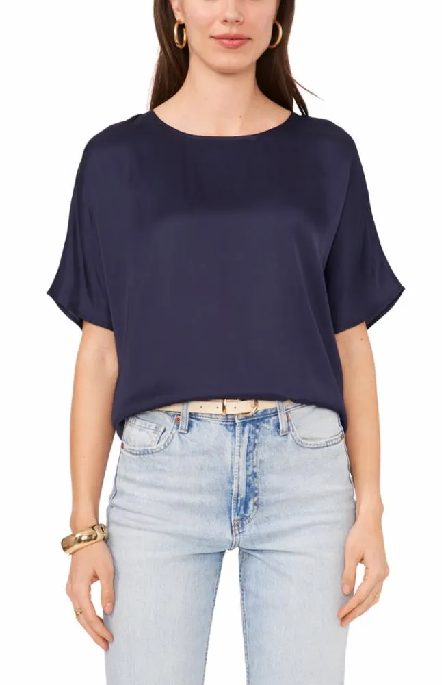 Vince Camuto Apparel DOLMAN T SHIRT BLOUSE V407/CLASSIC NAVY